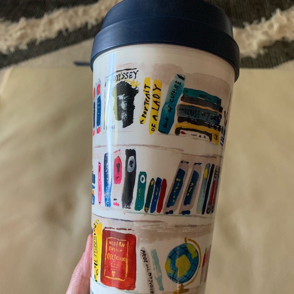 Kate spade travel mug tumbler - bookshelf